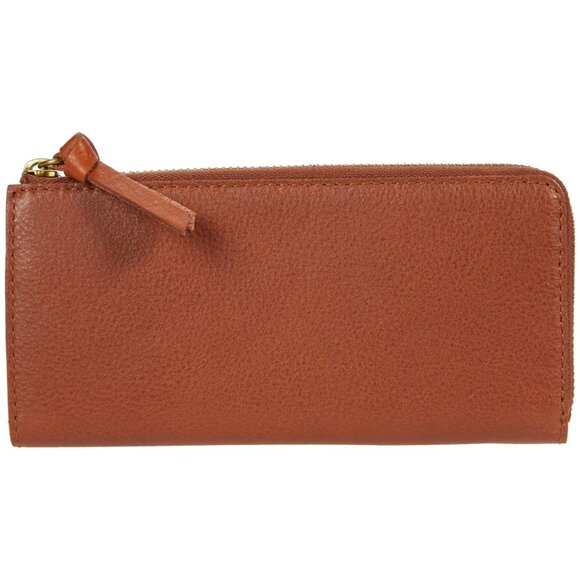 Madewell The Continental Zip Wallet in English Saddle Brown - New - Picture 1 of 5